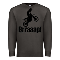 Smoke brraaap funny dirt bike Premium Sweatshirt - artisFamous