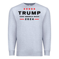 Heather Grey donald trump 2024 take america Premium Sweatshirt - artisFamous