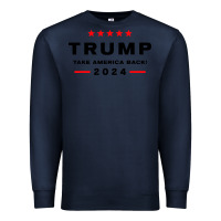 Navy donald trump 2024 take america Premium Sweatshirt - artisFamous
