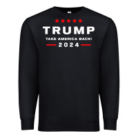 Black donald trump 2024 take america Premium Sweatshirt - artisFamous