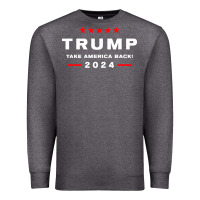 Charcoal Heather donald trump 2024 take america Premium Sweatshirt - artisFamous