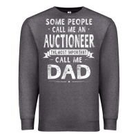 Charcoal Heather auctioneer dad father's day gifts father daddy men t shirt Premium Sweatshirt - artisFamous