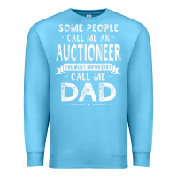 Ocean Blue auctioneer dad father's day gifts father daddy men t shirt Premium Sweatshirt - artisFamous