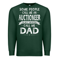 Sports Green auctioneer dad father's day gifts father daddy men t shirt Premium Sweatshirt - artisFamous