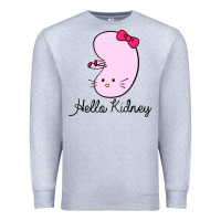Heather Grey hello kidney Premium Sweatshirt - artisFamous