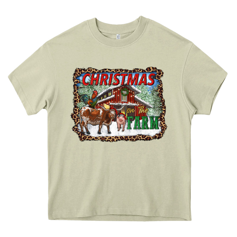Christmas On The Farm Heavy Core Tee by RanaPortraitStore | Teevron