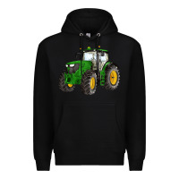 Black western farm tractor Premium Hoodie - Artiststas