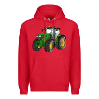 Red western farm tractor Premium Hoodie - Artiststas