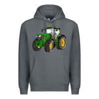 Rock western farm tractor Premium Hoodie - Artiststas