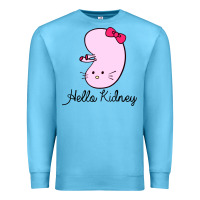 Ocean Blue hello kidney Premium Sweatshirt - artisFamous