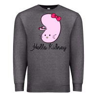 Charcoal Heather hello kidney Premium Sweatshirt - artisFamous