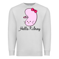 Dove Grey hello kidney Premium Sweatshirt - artisFamous