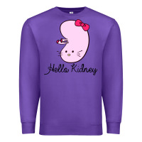 Purple hello kidney Premium Sweatshirt - artisFamous