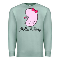 Seafoam hello kidney Premium Sweatshirt - artisFamous