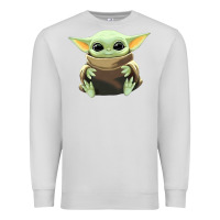 Dove Grey baby yoda Premium Sweatshirt - artisFamous
