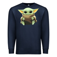 Navy baby yoda Premium Sweatshirt - artisFamous