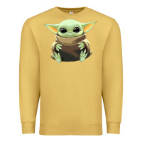 Antique Gold baby yoda Premium Sweatshirt - artisFamous
