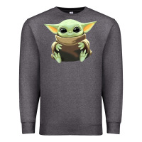 Charcoal Heather baby yoda Premium Sweatshirt - artisFamous