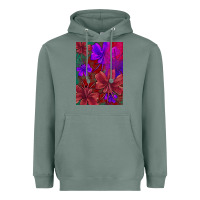 Sage floral pattern Heavyweight Hoodie - JahusDesignShop