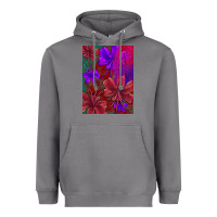 Storm floral pattern Heavyweight Hoodie - JahusDesignShop