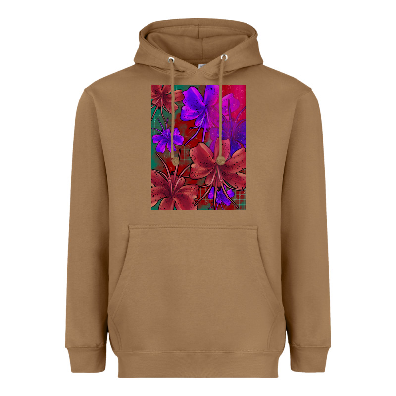 Floral Pattern Heavyweight Hoodie by JahusDesignShop | Teevron