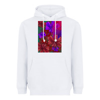 White floral pattern Heavyweight Hoodie - JahusDesignShop