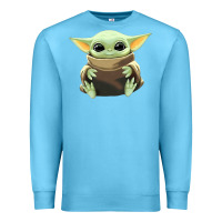 Ocean Blue baby yoda Premium Sweatshirt - artisFamous