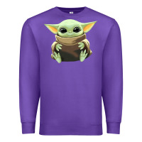 Purple baby yoda Premium Sweatshirt - artisFamous