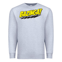 Heather Grey Bazinga! Premium Sweatshirt - artisFamous