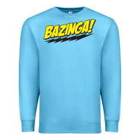 Ocean Blue Bazinga! Premium Sweatshirt - artisFamous