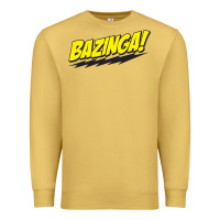 Antique Gold Bazinga! Premium Sweatshirt - artisFamous
