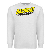 Oatmeal Heather Bazinga! Premium Sweatshirt - artisFamous