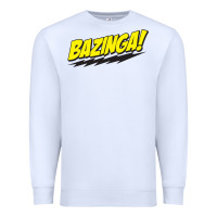 White Bazinga! Premium Sweatshirt - artisFamous