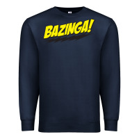 Navy Bazinga! Premium Sweatshirt - artisFamous