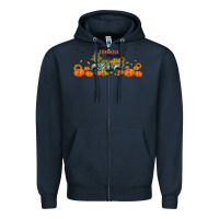 Navy grateful thankful blessed Zipper Hoodie - JahusDesignShop
