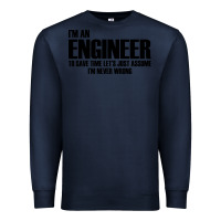 Navy i'm an engineering Premium Sweatshirt - artisFamous