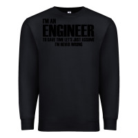 Black i'm an engineering Premium Sweatshirt - artisFamous