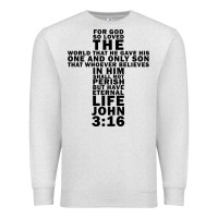 Oatmeal Heather John 3:16 Bible Verse Cool Christian Church Shirts Christianity Premium Sweatshirt - artisFamous
