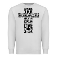 Dove Grey John 3:16 Bible Verse Cool Christian Church Shirts Christianity Premium Sweatshirt - artisFamous