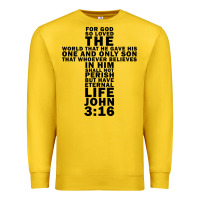Lemon John 3:16 Bible Verse Cool Christian Church Shirts Christianity Premium Sweatshirt - artisFamous
