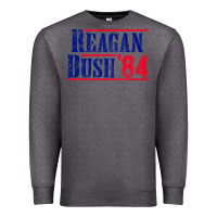 Charcoal Heather reagan bush '84 Premium Sweatshirt - artisFamous