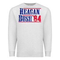 Oatmeal Heather reagan bush '84 Premium Sweatshirt - artisFamous