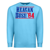 Ocean Blue reagan bush '84 Premium Sweatshirt - artisFamous