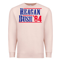 Pale Pink reagan bush '84 Premium Sweatshirt - artisFamous