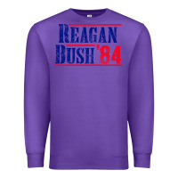 Purple reagan bush '84 Premium Sweatshirt - artisFamous