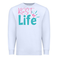 White best life Premium Sweatshirt - artisFamous