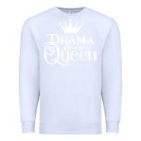 White drama queen Premium Sweatshirt - artisFamous