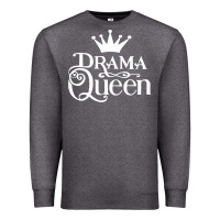Charcoal Heather drama queen Premium Sweatshirt - artisFamous