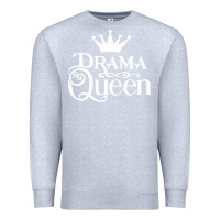 Heather Grey drama queen Premium Sweatshirt - artisFamous