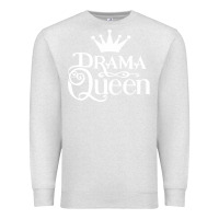 Oatmeal Heather drama queen Premium Sweatshirt - artisFamous